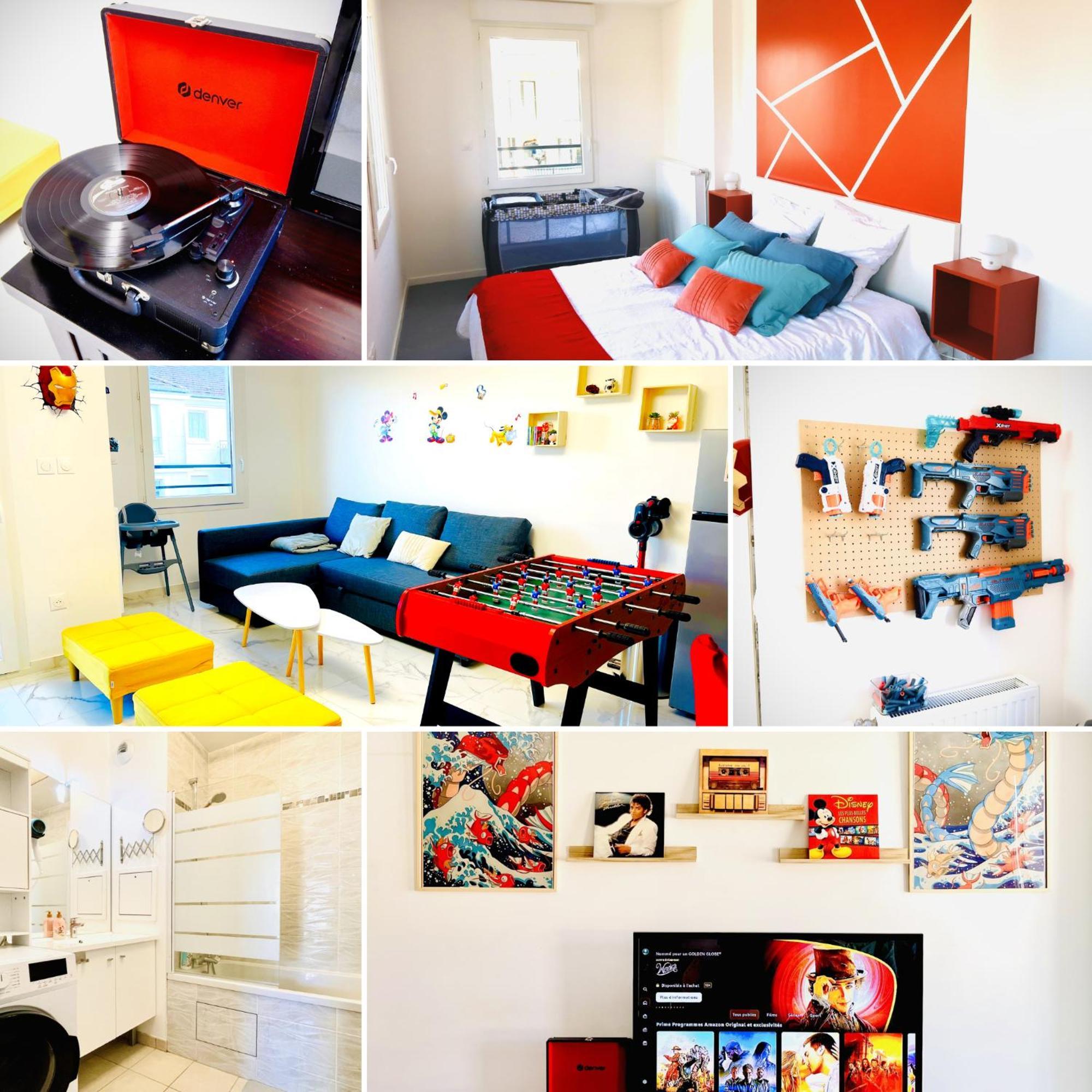 Le Lion D'Or - Parking - Netflix - Wifi - Nerf Apartment Bussy-Saint-Georges Luaran gambar