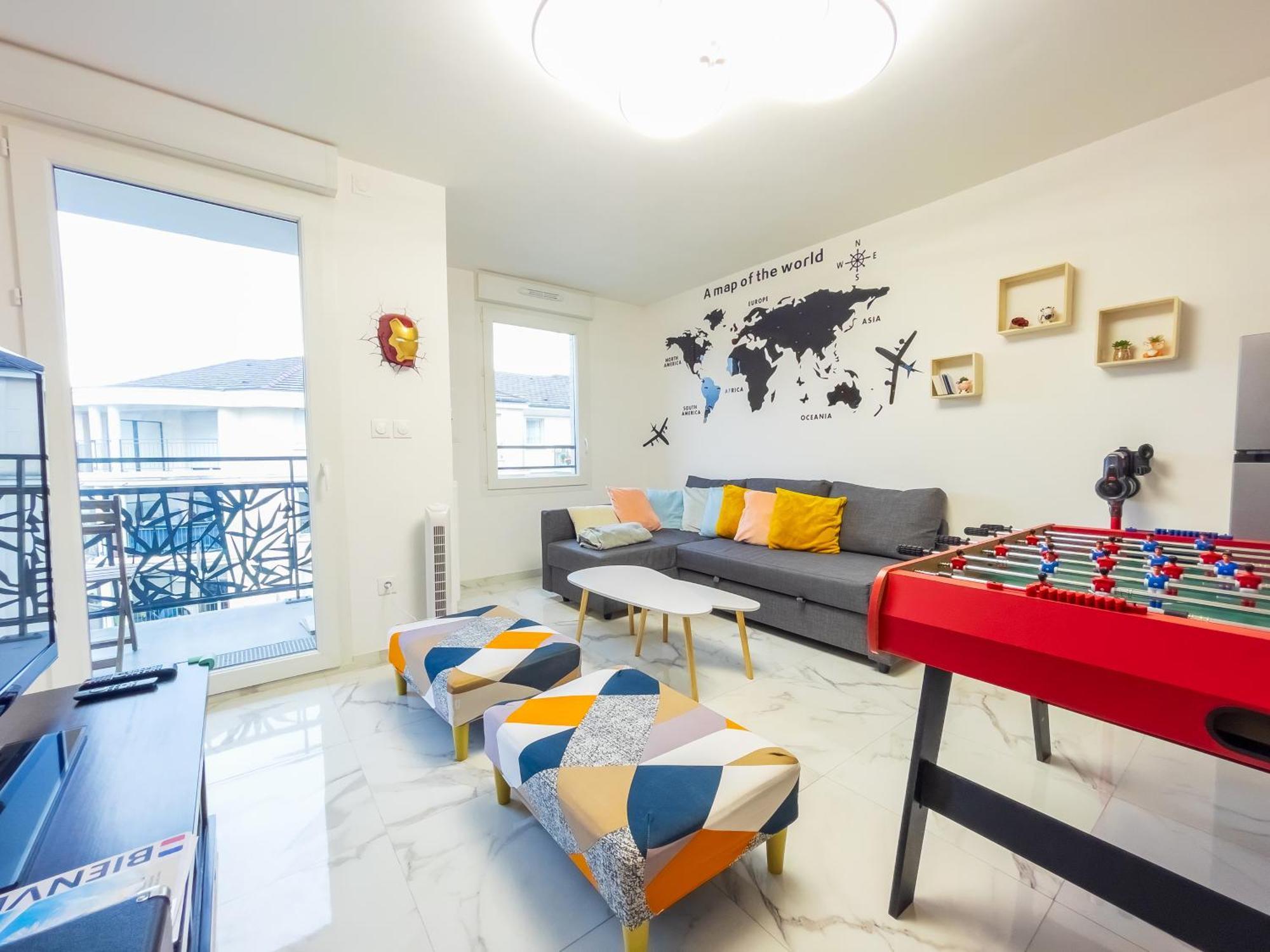 Le Lion D'Or - Parking - Netflix - Wifi - Nerf Apartment Bussy-Saint-Georges Luaran gambar